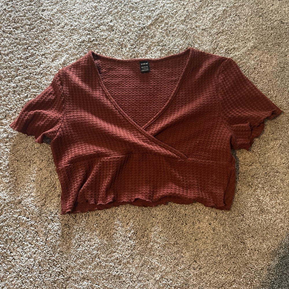 Women's Rust Wrap Top